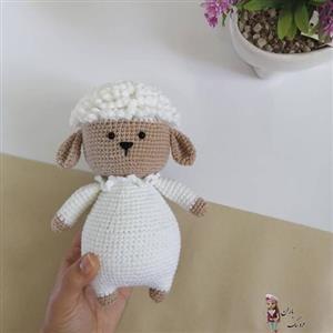 عروسک ببعی (گوسفند) بافتنی
