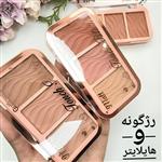 رژگونه و هایلایتر3 رنگ اورجینال