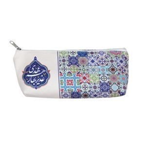 جامدادی مخمل با شعار غدیر بهار هم عهدی طرح اسلیمی