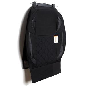 روکش سمند و سورن صندلی جدید پارچه و چرم مشکی طوسی