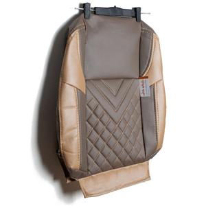 روکش سمند و سورن صندلی جدید چرم کرم و صدری