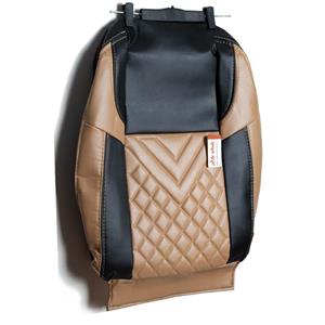 روکش سمند و سورن صندلی جدید چرم مشکی کرم