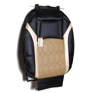 روکش سمند و سورن صندلی جدید چرم مشکی وسط کرم