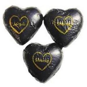 شکلات قلب شونیز تلخ 85درصد 100گرم