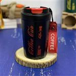 ماگ سفری و تراول ماگ استیل با گنجایش 380 میلی لیتر مدل کوکاکولا ایده آل جهت هدیه و انواع نوشیدنی های سرد و گرم