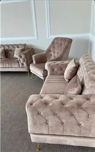 مبل راحتی چستر یونانی 7 نفره پایه فلزی کد sofa017