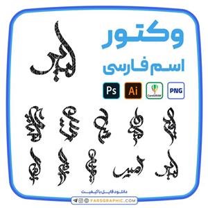 10 وکتور اسم امیر