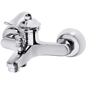 شیر حمام شیرالات رز مدل قاجاری رنگ کروم کاتریج بزرگ پرفشار