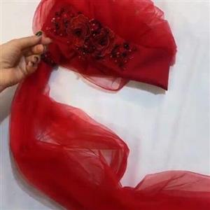 توربان دنباله دار مجلسی مخصوص دختران و خانم های محجبه با حجاب و شیک پوش
