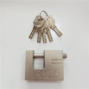 قفل کتابی باتیس سایز 60 میلیمتر کلید قاشقی مدل ATOM KEY