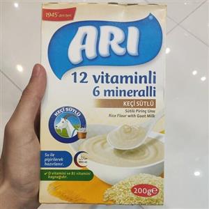 غذای کودک با شیر بز و پایه برنج برند ترک آری