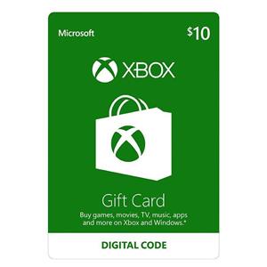 گیفت کار ت 10 دلاری ایکس باکس آمریکا Xbox 10 USD Gift Card