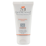 کرم ضد آفتاب رنگی مدیلن Spf50  بژ روشن UVA UVB