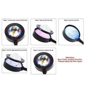 نور ثابت ال ای دی Sunset light RGB با ریموت