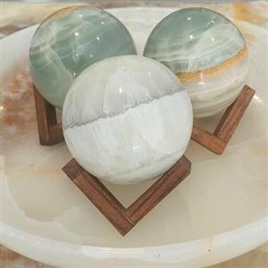 گوی سنگی مرمر ساده بدون پایه