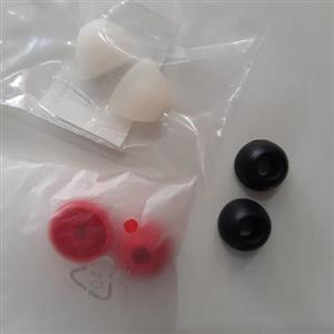 لاستیکی هندزفری کوچک رنگ خاکستری-سفید-قرمز