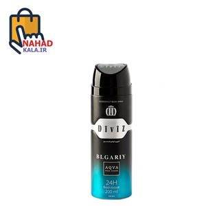 اسپری خوشبو کننده بدن  دیوایز مدل AQVA BVLGARI حجم 200 میلی لیتر