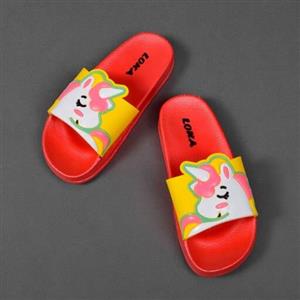 دمپایی دخترانه لوکا یونیکورن کد 3468 قرمز