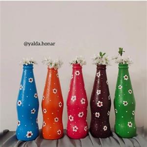 گلدان شیشه ای بابونه