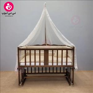 تخت کنار مادری سلیکا solika مدل 105 رنگ فندقی