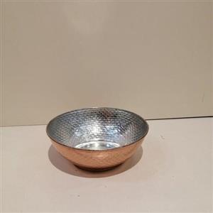 کاسه مسی ماست خوری چکشی محصول زنجان نانو شده