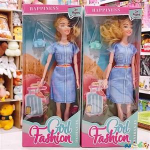 اسباب بازی عروسک دختر مفصلی به همراه دوربین وارداتی ارتفاع 27سانت