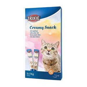 بستنی گربه با طعم ماهی سفید و تن تریکسی Trixie Creamy Snack 