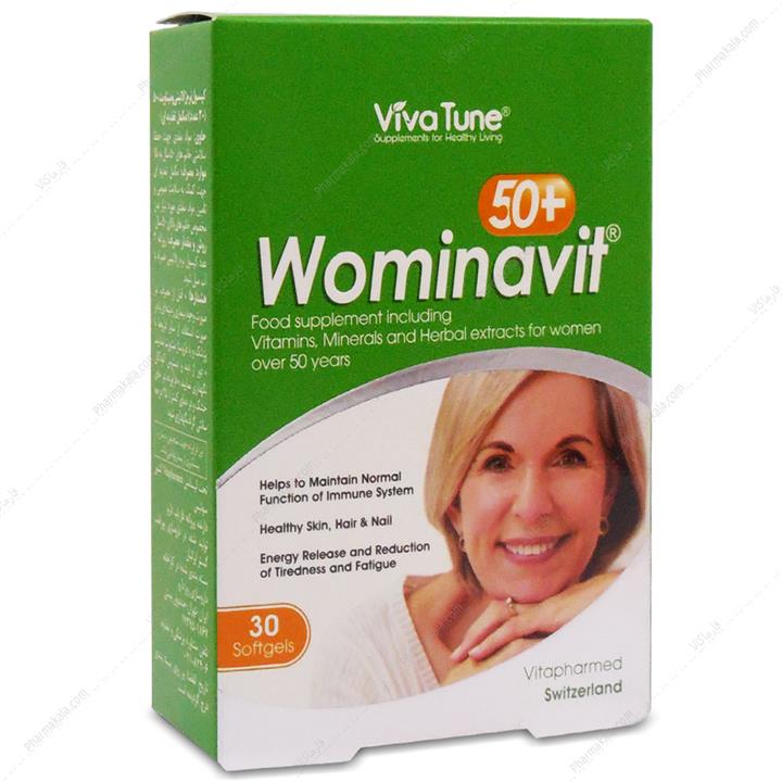 سافت ژل ومیناویت بالای 50 سال ویوا تون 30 عددی