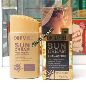 کرم ضد آفتاب spf100دکتر راشل فاقد چربی .برای انواع پوست 80گرمی ارسال رایگان .بدون رنگ