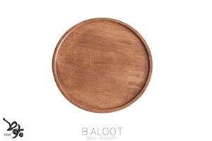 سینی چوبی گرد لبه دار
