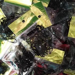 کش چهل گیس مشکی، ضخیم و محکم مناسب استفاده سالنی و شینیون، کش 40 گیس، کش بافت مو محکم، کش 40گیس بافت آفریقایی