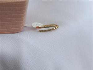 انگشتر مینیمال ژوپینگ نگین دار و باریک