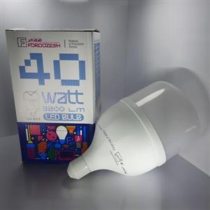لامپ 40 وات فروزش مهتابی f6500 درجه مصرف aسفید رنگ دارای  