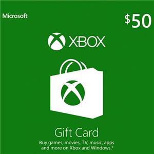 گیفت کارت 50 دلاری ایکس باکس امریکا Xbox USD Gift Card 