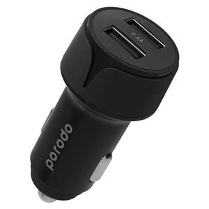 شارژر فندکی فست شارژ پرودو بلو  Porodo Blue Dual USB Car Charger