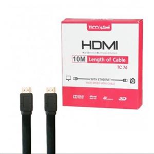 کابل HDMI فلت طول 10 متر تسکو (TSCO) مدل TC 7