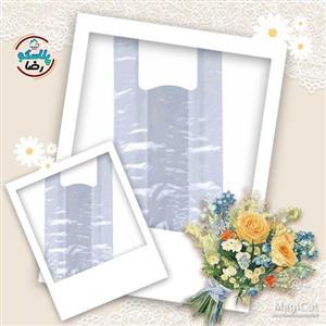 نایلون دسته دار 65×55شفاف بسته بندی یک کیلویی