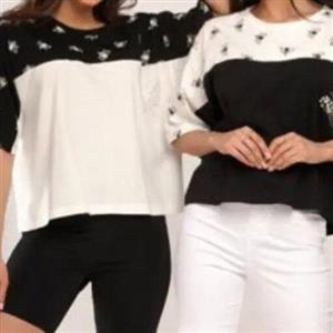 بلوز تکپوش کراپ زنبوری