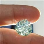 نگین الماس روسی موزانایت مناسب گردنبند با درجه سختی بالا