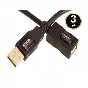   کابل افزایش طول USB 2.0 آمازون مدل بیسیکس به طول 3 متر