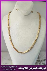 زنجیر کبریتی ساده طلایی استیل