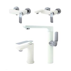 ست شیرآلات راسان مدل آوات شیری کروم