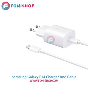کابل و شارژر اصلی سامسونگ Samsung Galaxy F14
