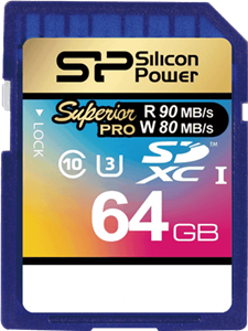 مموری کارت 64گیگابایت Silicon Power مدل Superior Pro با گارانتی داده پرداز رایانه متین