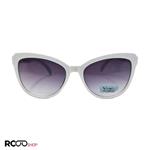 عینک آفتابی گربه ای بچه گانه با فریم سفید رنگ و لنز دودی مدل 3086
