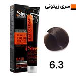 رنگ مو بلوند زیتونی تیره استیل شماره 6.3