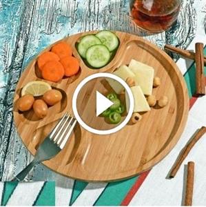 اردو خوری چوبی بامبو مدل تورتیل 