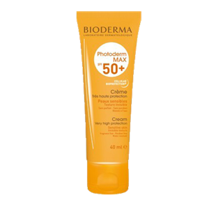 ضد افتاب بایودرما فتودرم مکس 50 بی رنگ Bioderma Photoderm Max cream SPF 