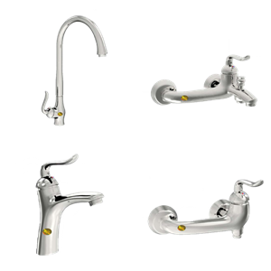 ست شیرآلات برلیان مدل هریر کروم