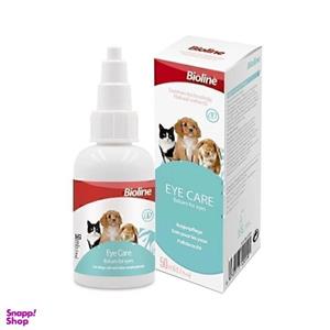 قطره نظافت چشم حیوانات خانگی بایولاین Bioline Eye care حجم ۵۰ میلی لیتر